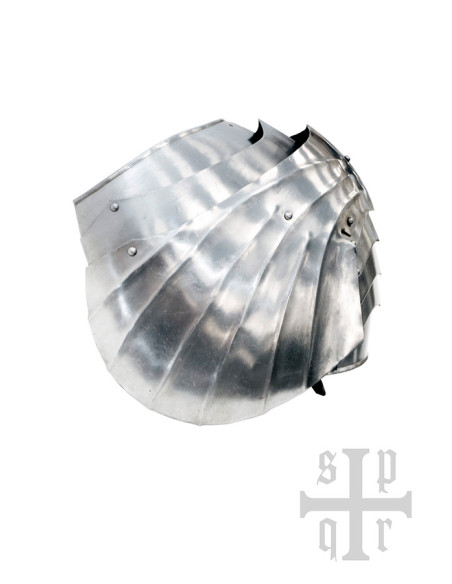 Par de ombreiras góticas em aço, séc.