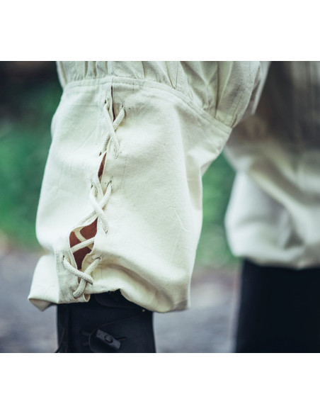 Calça Viking rendas brancas naturais