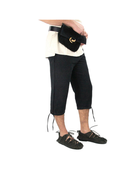 Viking Veli calça até o joelho cor preta