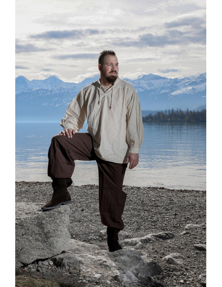 Calça medieval Gerold, cor marrom