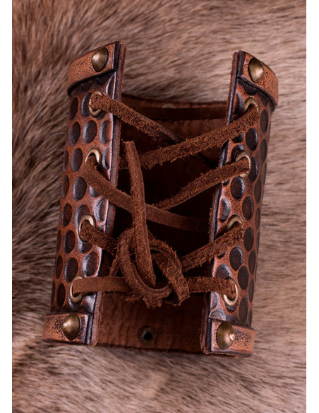 Pulseira de couro para guerreiro, 1...