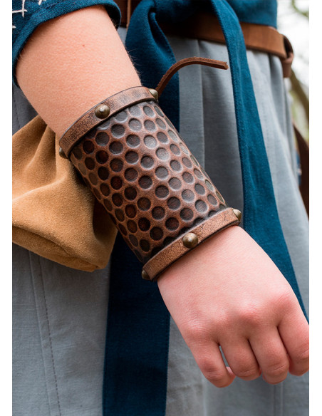 Pulseira de couro para guerreiro, 1...