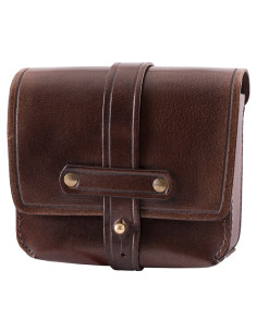 Bolsa Romano Lucio Vero em couro de búfalo com alças