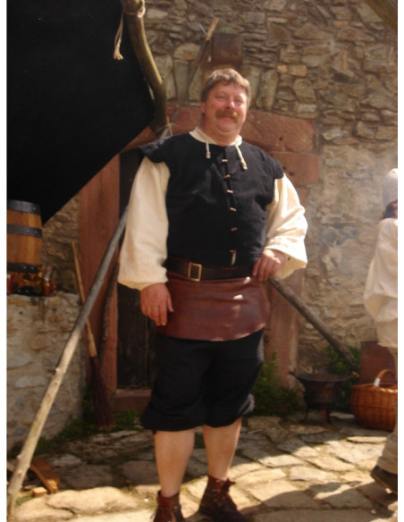 Colete renascentista forrado modelo...