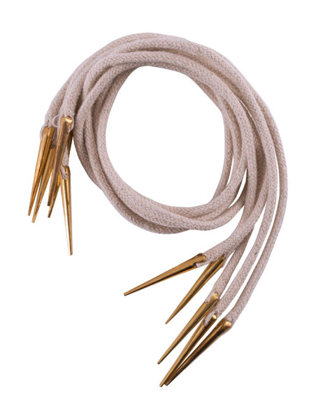 Jogo 5 cordões trançados com pontas...