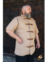 Guerreiro Medieval Gambeson Manga Curta, Desert Beige