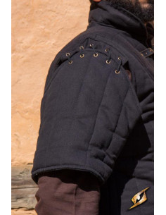 Gambeson de manga curta do guerreiro medieval, Black Epic 2
