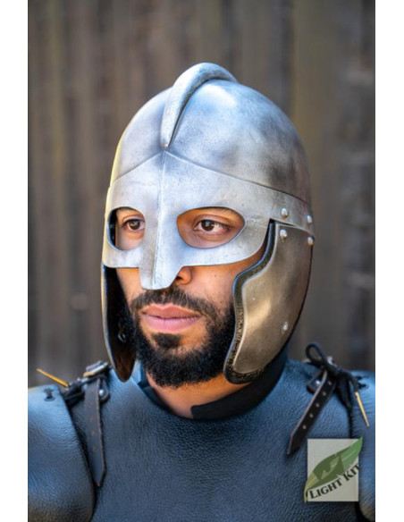 Capacete de guarda-costas medieval,...