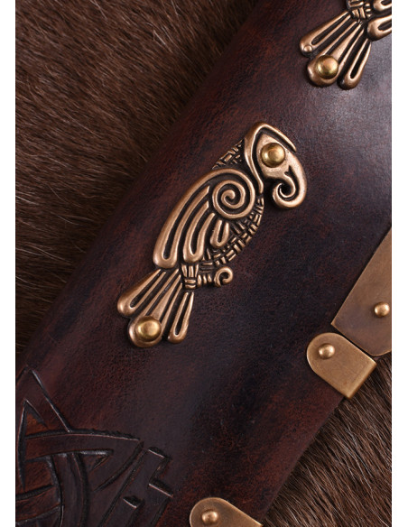 Seax ou faca Viking longa com cabo de...