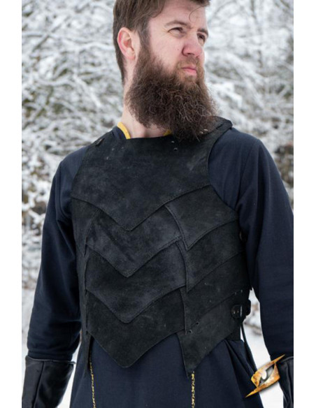 Conjunto de couraça de camurça...