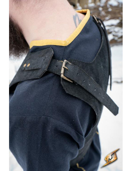 Conjunto de couraça de camurça...