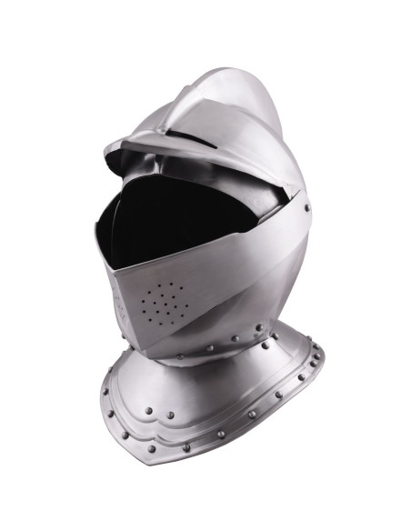 Capacete medieval inglês fechado do...
