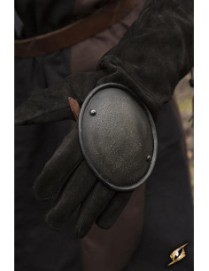 Protetor de mão medieval, acabamento escuro