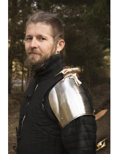 Ombreiras Churburg armadura acabamento polido, Epic Armory