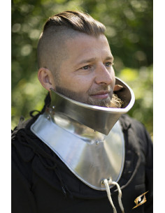 Gorget medieval de alto acabamento polido, Epic Armory