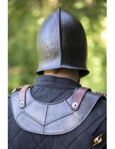 Gorget Medieval de Drake Simples, Acabamento Sombrio Épico 2