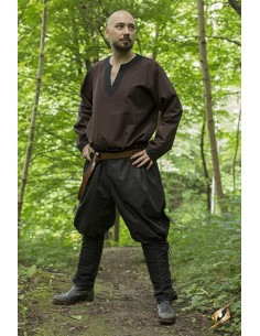 Calças medievais pretas com cadarços, Epic Armory 2