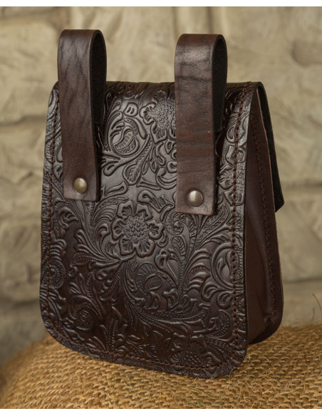 Bolsa medieval Beatriz em couro...