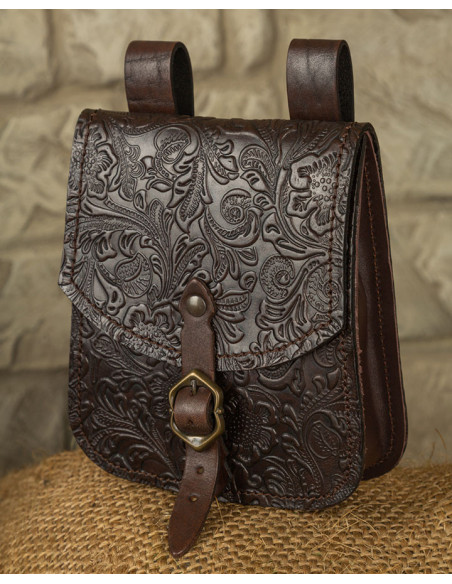 Bolsa medieval Beatriz em couro...