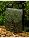 Bolsa medieval Beatriz em couro verde