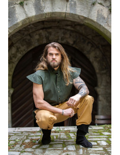 Colete renascentista clássico modelo Charles, cor verde 2