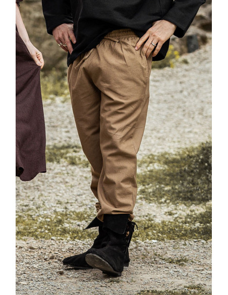 Calças medievais Arvo, cor castanho...