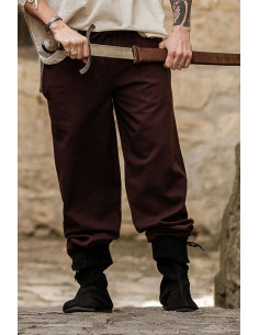 Calça medieval Arvo, cor marrom