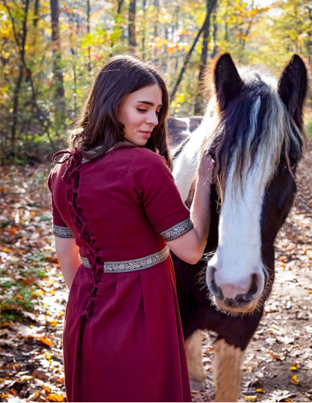 Vestido medieval mulher Enin, cor...