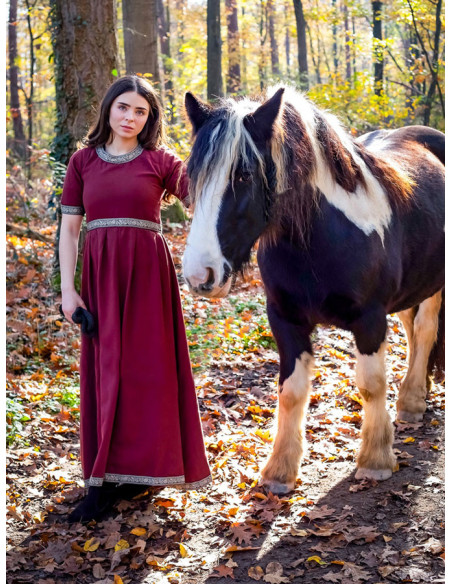 Vestido medieval mulher Enin, cor...
