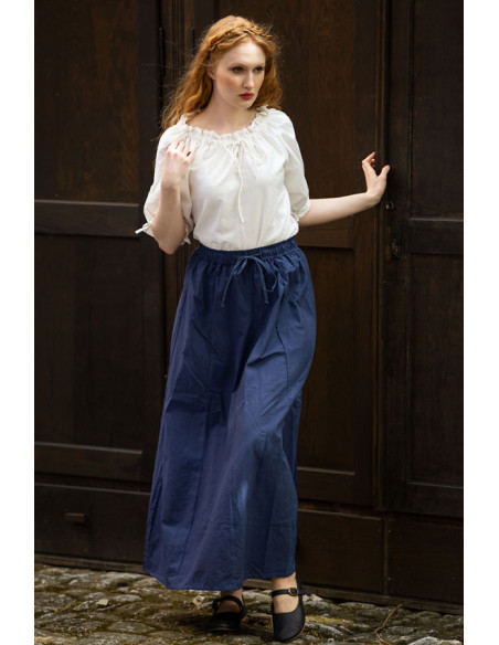 gravatas de blusa medieval branca