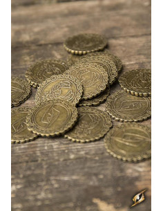 Conjunto de 30 moedas Águia, cor cobre