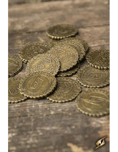 Conjunto de 30 moedas Águia, cor cobre