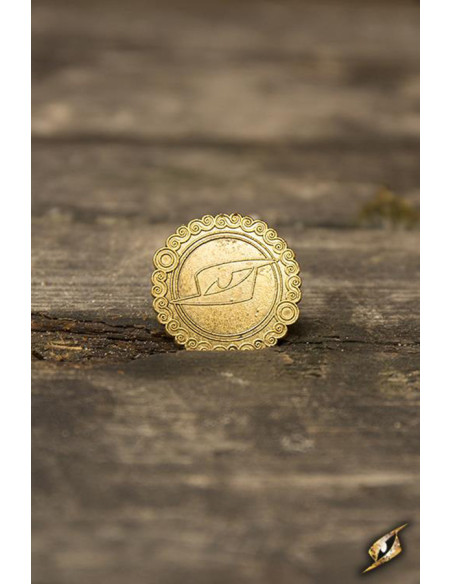 Conjunto de 30 moedas Dragão, cor ouro