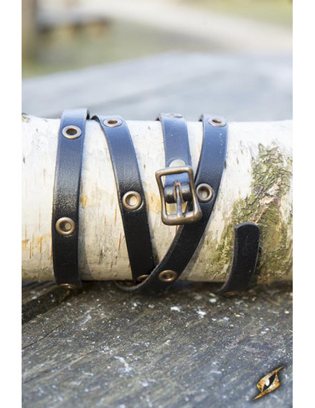 Pulseira de várias alças em couro...