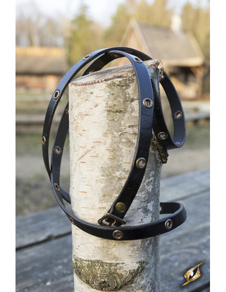 Pulseira de várias alças em couro...