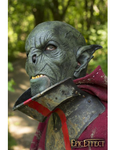 Máscara de fantasia Green Feral Orc LARP 2