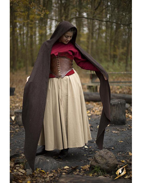 Capuz com xale medieval modelo Altaïr...