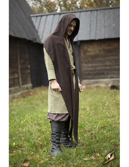 Capuz com xale medieval modelo Altaïr...