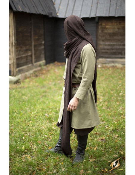 Capuz com xale medieval modelo Altaïr...