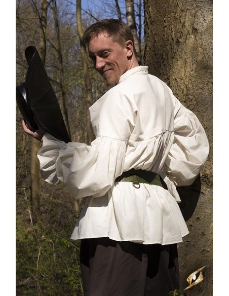 Camisa renascentista em algodão...