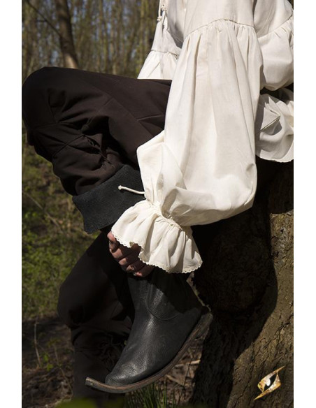 Camisa renascentista em algodão...