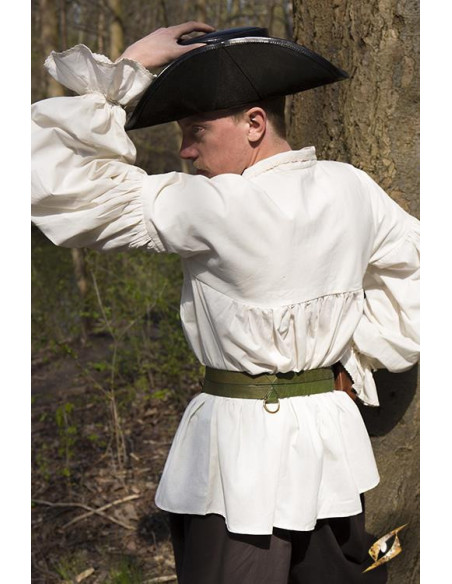 Camisa renascentista em algodão...