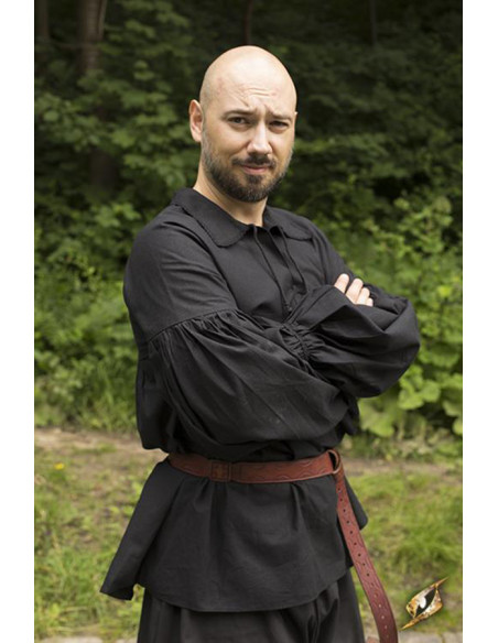 Camisa renascentista em algodão...