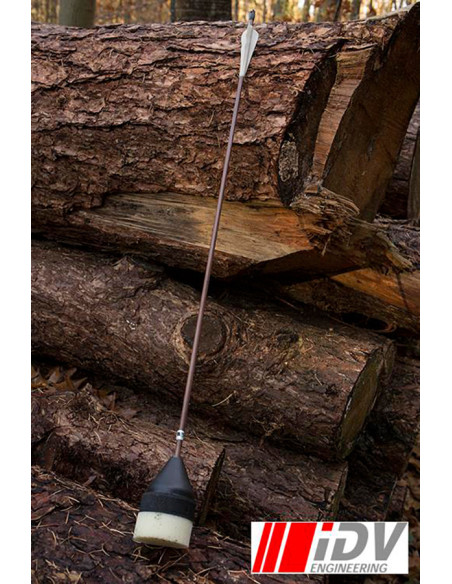 Flecha de arco de cabeça chata,...