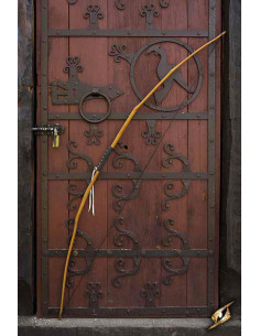 Arco medieval Osage de madeira para LARP, 145 cm.