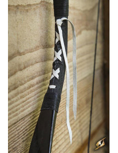 Arco medieval preto deluxe para cavalo. Corda 115 cm. 2