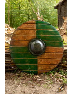 Escudo Drang Viking verde para LARP, ø 70 cm.
