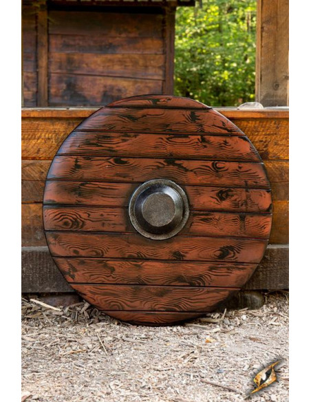 Escudo Viking Drang Wood LARP, ø 80 cm.