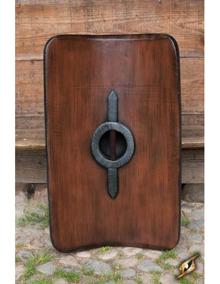 Escudo de látex Roman Scutum preto,...