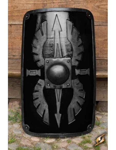 Escudo de látex Roman Scutum preto,...